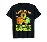 Squeeze The Day Punch Out Blood Cancer Ribbon Cute Juice T-Shirt