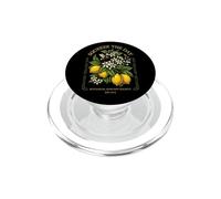 Squeeze The Day Vintage Lemon Bee Botanical Summer Fruit PopSockets PopGrip for MagSafe