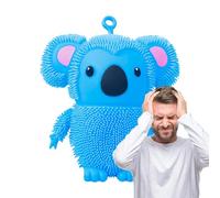 Squeeze Toy Animal, Adults Hand Squeezing, Glow in Dark Fun, Tear-Resistant Silicone, Promotes Calming Focus, Sensory Device, Silicone Animal Stretchy Grey Bear 1Pack