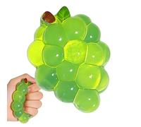 Squeeze Toy - Realistic, Stress Relief Crystal Grape Cluster Toy - Clear Fruit Simulation Fidget for Children Adults Classroom Home Car Rides Travel Commuting