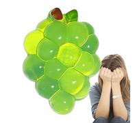 Squeeze Toy - Relaxing Realistic Fidget Gadget | Grape Shape Sensory Squeeze Fruit | for Boys Girls Children Students Adults Classroom Home Car Rides Commuting Travel