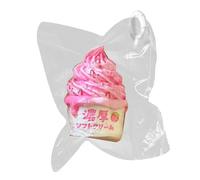 Squeeze Toy | Silicone Stress Relief Enrichment Game,Ice Cream Shape Silicone Pinch Toy - for Kids Students Indoor Classroom Workplace Travel Home Stocking Stuffer Birthday Easter Basket