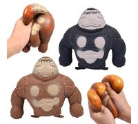 Squeeze Toy Stress Relief,Forreen 2 Pieces Sensory Toy Soft Long Gorilla Freely Stretchy Anti-Anxiety Funny Toy for Kids Adults Relaxation,Entertainment and Stress Relief