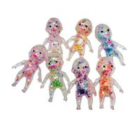 Squeeze Toys 1/2/3Pcs Glitter Babies Stress Relief Toy Slow Rising Anxiety Relieving Baby Squeeze Toy Soft Stretchy Relaxation Stress Ball