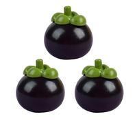 Squeeze Toys 1/3Pcs Simulated Mangosteen Squeeze Toy Slow Rising Anxiety Stress Relief Fruit Fidget Toy Portable Stress Ball Sensory Toy
