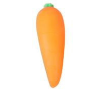 Squeeze Toys - Carrot Shape Novelty for Stress, 5.1 Inches Elastic Silicone with Soft Texture & Silent Compression Feature for Calming, Focusing, Relieving and Entertaining Anxious Minds