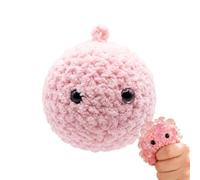 Squeeze Toys Crochet Slow Rising Stress Ball Gadgets with Black Eyes | Fidget Toys for Home Living Room Desk Dormitory Party Travel Car Airplane Train