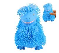 Squeeze Toys - Elastic Soft Rubber Texture, 13x16cm Blue Green Reptiles Model, Hairy Tactile surfaces Sensory Toys, Stretchable Animal Shape Pouch | Desk Fidget for Children & Office Workers