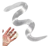 Squeeze Toys for Adult/Kids, Realistic Clear Snake Stress Squeeze Toy, Stretchy Ultra Soft Anxiety Relief Items for Party Favor, Gifts, School RewardsSqueeze Toys