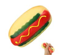 Squeeze Toys - Hot Dog Sausage, 1 Piece Novelty Stress Reliever, Soft Sensory Stretchy Fidget With High Rebound, Play Supply, Flexible Weenie For Desk, School And Party