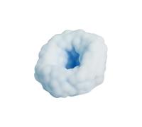 Squeeze Toys Moldable Crunchy Noisy Fidget Sensory Cloud Donut Colorful Cute Soft TPR Portable Stress Relief Toy for Kids Adults ADHD Autism Anxiety Relief Therapy Travel Car Activities (1 pcs bule)