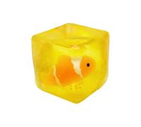 Squeeze Toys, Realistic Fish Inside, 5.5x5.5x5.5cm, Squishy Cube Toy, Relaxation Gadget, Soft Squeezable Cube, For Christmas Stocking Stuffers Party Favors Boys Girls Adults