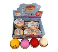 Squeeze Toys - Slow Rebound Dough Balls, 12 Piece Bun Shape Sensory Set with Sturdy Steamer Box, Calming Stress Relief Fidgets, Ideal for Home School Classroom Dorm College Home Workplace