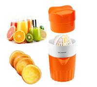 Squeezer Juicer Manual Lid Rotation Hand Juicer for Orange Lemon Citrus Fruit Juicer with Capacity Container, Strainer and Pour Spout