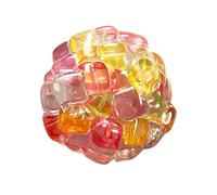 Squeezing Ball, Hand Exercise Feature, 6cm, Squishy Stress Balls Fidget Toys, Stress Relief Squeeze Fidget Toy, Friendly Design, For Birthday Goodie Bag Stuffers(Block)