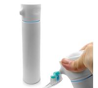 SqueezMe EasyPump Toothpaste Dispenser System - No-Mess Dispenser for Kids, Adults & Families - Hygienic, Easy One-Hand Press, Fits Most Standard Toothpaste Tubes Up to 230g - Bathroom Organizer