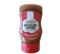 Squeezy Speculoos Topping 300g - Smooth Spiced Biscuit Flavour Sauce - Perfect for Desserts, Pancakes, Waffles & Drinks