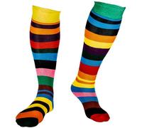 Squelch 3 in 1 Welly, Hiking and Ski Socks Odd Rainbow - - Size: ONESIZE