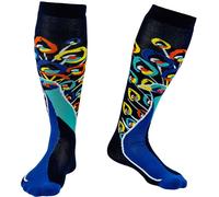 Squelch 3 in 1 Welly, Hiking and Ski Socks Peacock - - Size: ONESIZE
