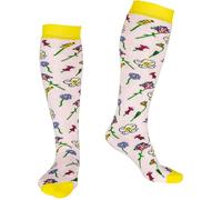 Squelch 3 in 1 Welly, Hiking and Ski Socks Wildflower - - Size: ONESIZE