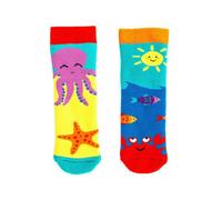 Squelch Childs Thick Wellie Socks 3-6Yrs Under The Sea