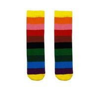 Squelch Childs Thick Wellie Socks 6-8Yrs Rainbow Stripes