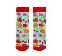 Squelch Childs Thick Welly Socks 1-2Yrs Strawberry Dream