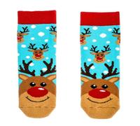 Squelch Childs Wellie Socks 1-2Yrs Christmas Rudolph