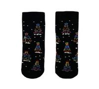 Squelch Childs Wellie Socks 1-2Yrs Christmas Trees