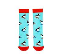 Squelch Childs Wellie Socks 3-6Yrs Ski Penguins