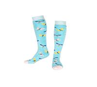 Squelch Grown Ups Socks - 3 in 1 Adult Socks - Hike, Ski & Welly Sock, Thick, Comfy & Soft, One Size Fits All (Dragonfly)