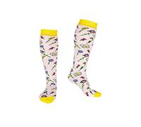 Squelch Grown Ups Socks - 3 in 1 Adult Socks - Hike, Ski & Welly Sock, Thick, Comfy & Soft, One Size Fits All (Wildflower)