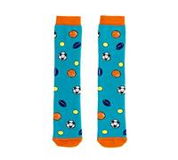 Squelch Welly Socks for Kids Wellies Wellingtons Rain Boots - Juniors - Ages 6-8 Years Old (Sport Balls (ages 6-8))