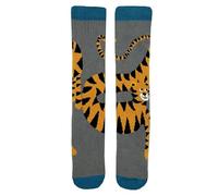 Squelch Thick & Cosy Welly Socks for Children - perfect for wellies, hiking or skiing (UK, Numeric, 11, 13, Regular, Tiger Toes)