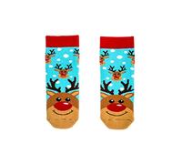 Squelch Thick & Cosy Welly Socks for Children - perfect for wellies, hiking or skiing (UK, Numeric, 4, 7, Regular, Rudolph)