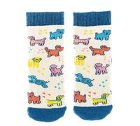 Squelch Thick & Cosy Welly Socks for Children - perfect for wellies, hiking or skiing (UK, Numeric, 4, 7, Regular, Pastel Poodles)