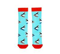 Squelch Thick & Cosy Welly Socks for Children - perfect for wellies, hiking or skiing (UK, Numeric, 7, 11, Regular, Penguins)