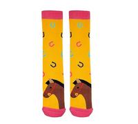 Squelch Thick & Cosy Welly Socks for Children - perfect for wellies, hiking or skiing (UK, Numeric, 7, 11, Regular, Horses)