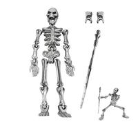 Squelette de figure d'action, figures squelettes pour les | Figure de décoration de bureau, Ornement de table d'Halloween à collectionner, modèle d'assemblage plein de corps complet pour les en