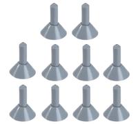 SquEqu 10 Pack Tarp Poles Tips Cover Lightning Cap Anti-Thunder Insulation Protector Rod End Case for Camping Canopy Hiking Awning Tent Pole Shelter Hammock Rain Fly Emergency Protection