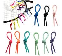 SquEqu 10 Pack Tennis Racket Dampener Rubber Knot Tennis Vibration Dampener Tennis Rackets Shock Absorber for Reduce Vibration Pop Sound Dampening Tennis Elbow Strain Pain Relief