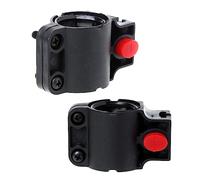 SquEqu 2 Pack Bike Lock Mounting Bracket Holder Frame Mount Replacement Storage Clamp Universal U-Lock Clip for Self Coiling Wire Cable Locks Combination Code Bicycle Lock