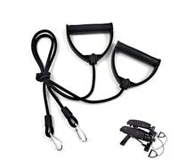 SquEqu 2 Pack Exercise Steppers Resistance Bands Replacement Resistance Band with Handles Elastic Exercise Bands for Mini Stair Steppers Fitness Stepper Stair Step Workout Machine Twist Mini Stepper