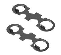 SquEqu 2 Pack Faucet Wrench Basin Wrench Plumbing Wrench Faucet Installation and Removal Tool 6 in 1 Openings Tap Nut Spanner for Kitchen Drain Sink Tub Toilet Bathroom Shower Hose Water Spigot Basin