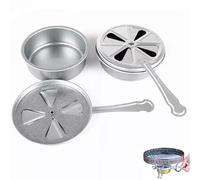 SquEqu 2 Pack Solid Fuel Tablets Holder Gel Fuels Burner with Fire Control Adjustment Extinguishing Cap for Storm Cooker Spirit Alcohol Stove Chafing Dish Set Buffet Warmer Camping Stoves