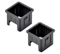 SquEqu 2 Pack Square Tube Inserts Sleeve Converter Edge Length 50mm to 40mm PE Inner Adapter for Glide Tubes Sliding Height Fitness Equipment Training Exercise Machine