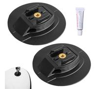 SquEqu 2 Pack Surfboard Camera Mount Base Replacement Support Stand Holder Bracket for GoPro Hero Osmo Paddle Board SUP Kayak Bodyboard Wakeboard Foam Action Cam Beach Wave Surfing Kit