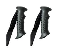 SquEqu 2 Pack Trekking Pole Handle Grip Replacement Rubber Sleeve Adapter with Hand Straps for 20mm Dia. Hiking Poles Walking Stick Cane Monopod Climbing Rod