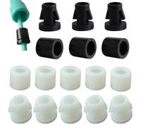 SquEqu 20 Pack Jump Rope End Clamp Clips Plastic Barrel Buckle Stopper Ends Snap Lock for PVC Jump Rope 5mm Skipping Rope Fitness Training Rope Exercise Cardio Boxing Weight Loss Speed Ropes