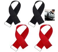 SquEqu 4 Pack Under Desk Elliptical Machine Traction Straps Ellipse Leg Exerciser Pedal Band Foot Strap for Senior Under Desk Machine Electric Ellipse Leg Exerciser Electric Seated Pedal Exerciser